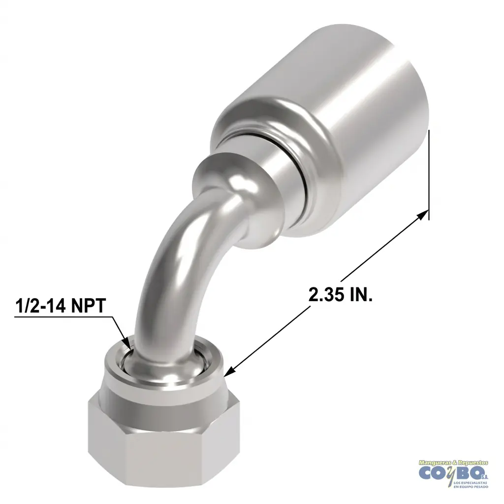 AC H ORS 3/8 90 A MANG TERMO R18 3/8 - Imagen 1