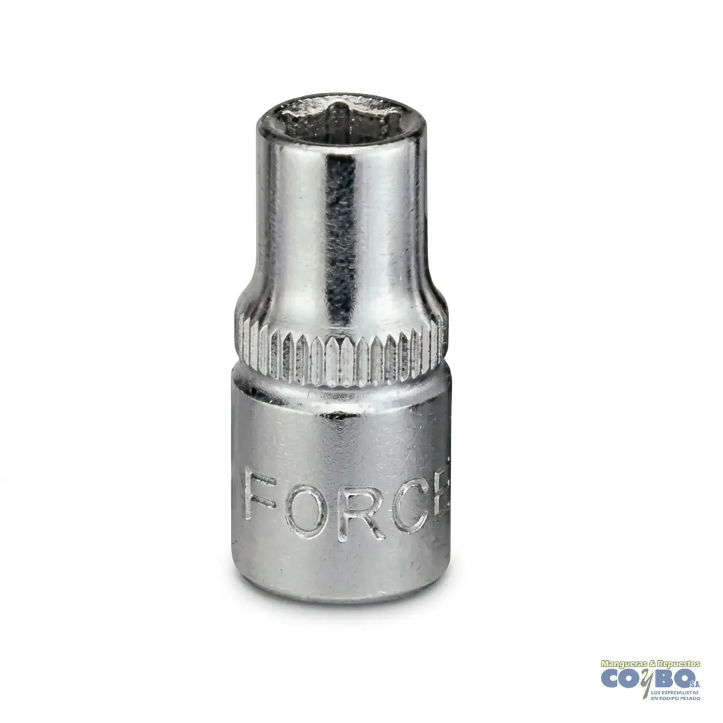 CUBO 3/16 ESP 1/4 CORTO CROMADO 6PTOS - Imagen 1