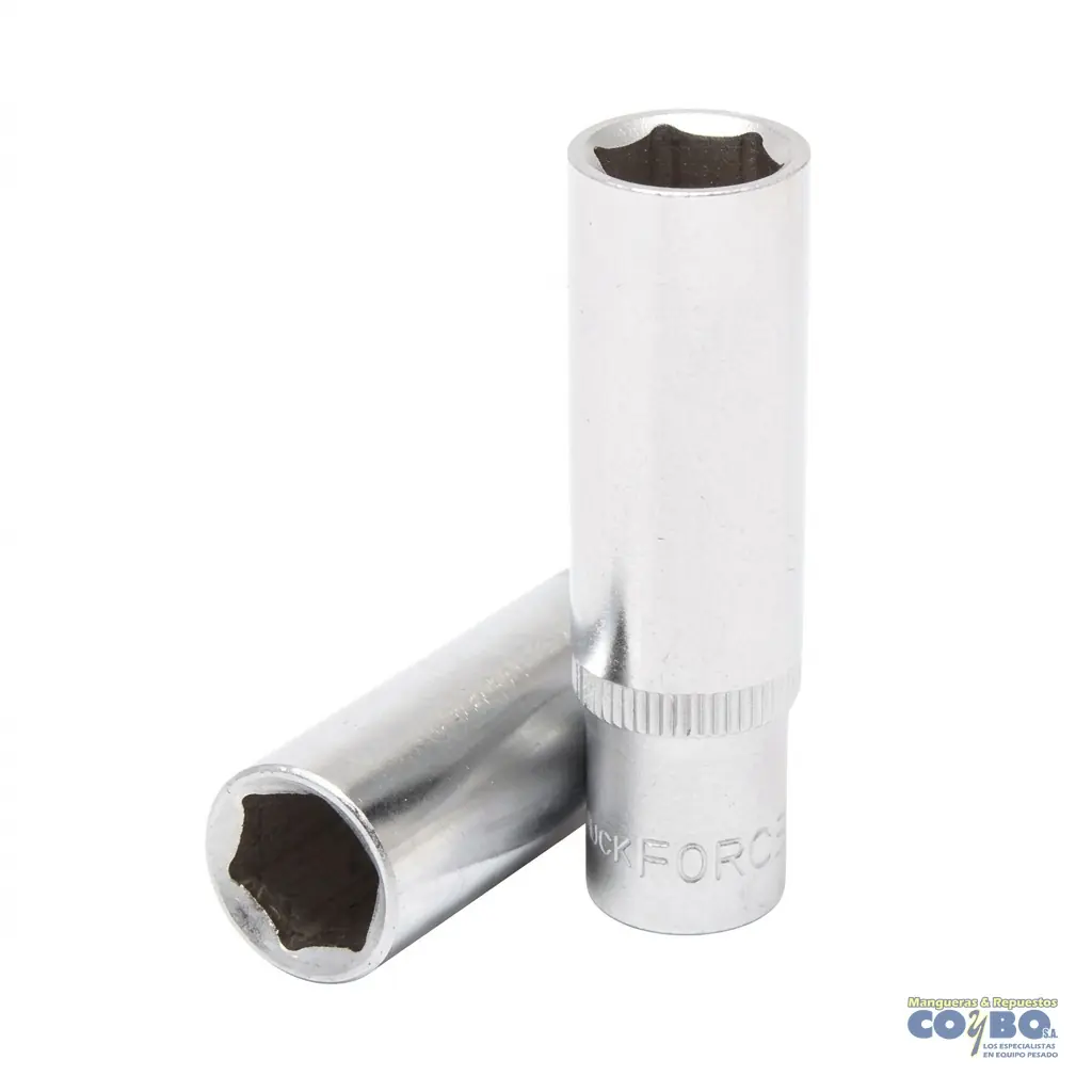 CUBO 12MM ESP 1/4 LARGO CROMADO 6PTOS - Imagen 1