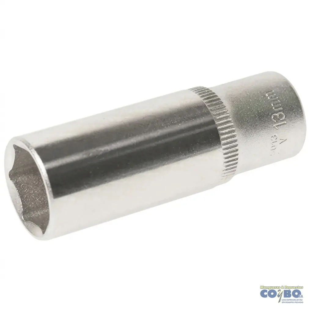 CUBO 13MM ESP 1/4 CORTO CROMADO 6PTOS - Imagen 1