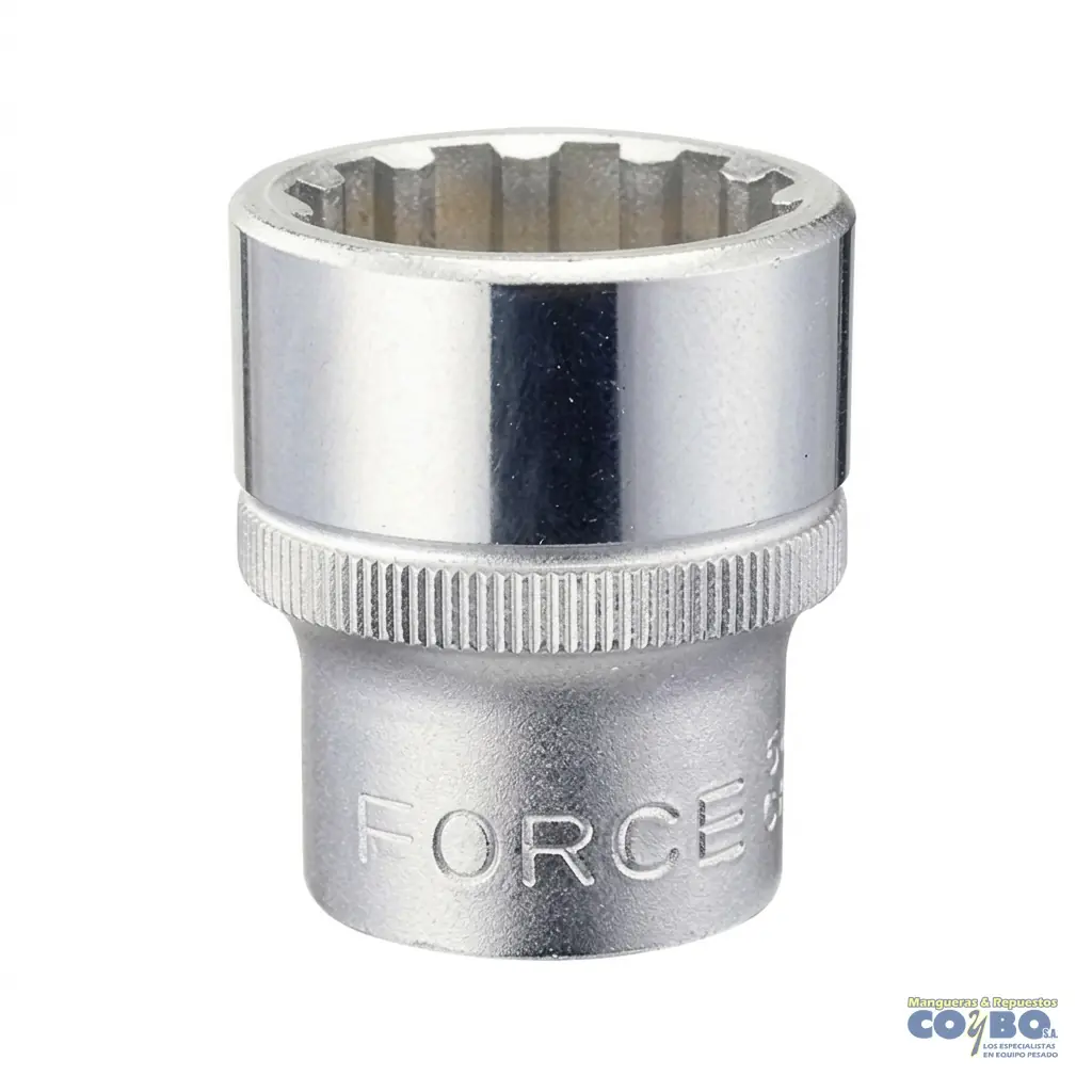CUBO 9MM ESP 3/8 CORTO CROMADO 12PTOS NP - Imagen 1