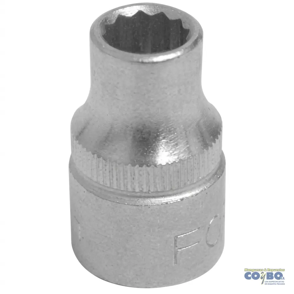 CUBO 3/16 ESP 1/4 CORTO CROMADO 12PTOS - Imagen 1