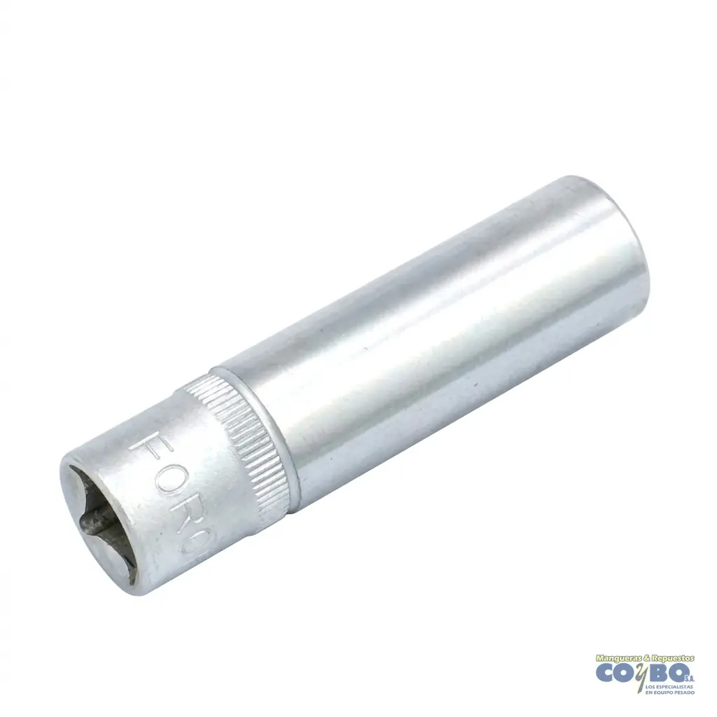 CUBO 12MM ESP 3/8 LARGO CROMADO 6PTOS - Imagen 1