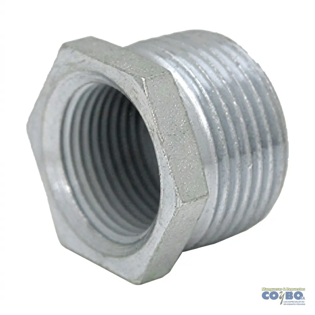 BUSHING C3109 HIERRO M NPT 1/2-H NPT 3/8 - Imagen 1