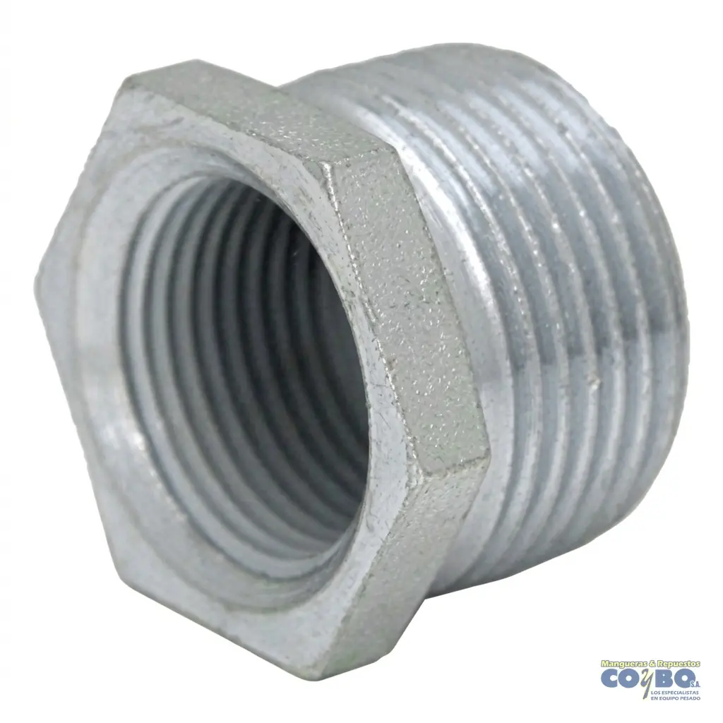 BUSHING C3109 HIERRO M NPT 1-H NPT 3/8 - Imagen 1