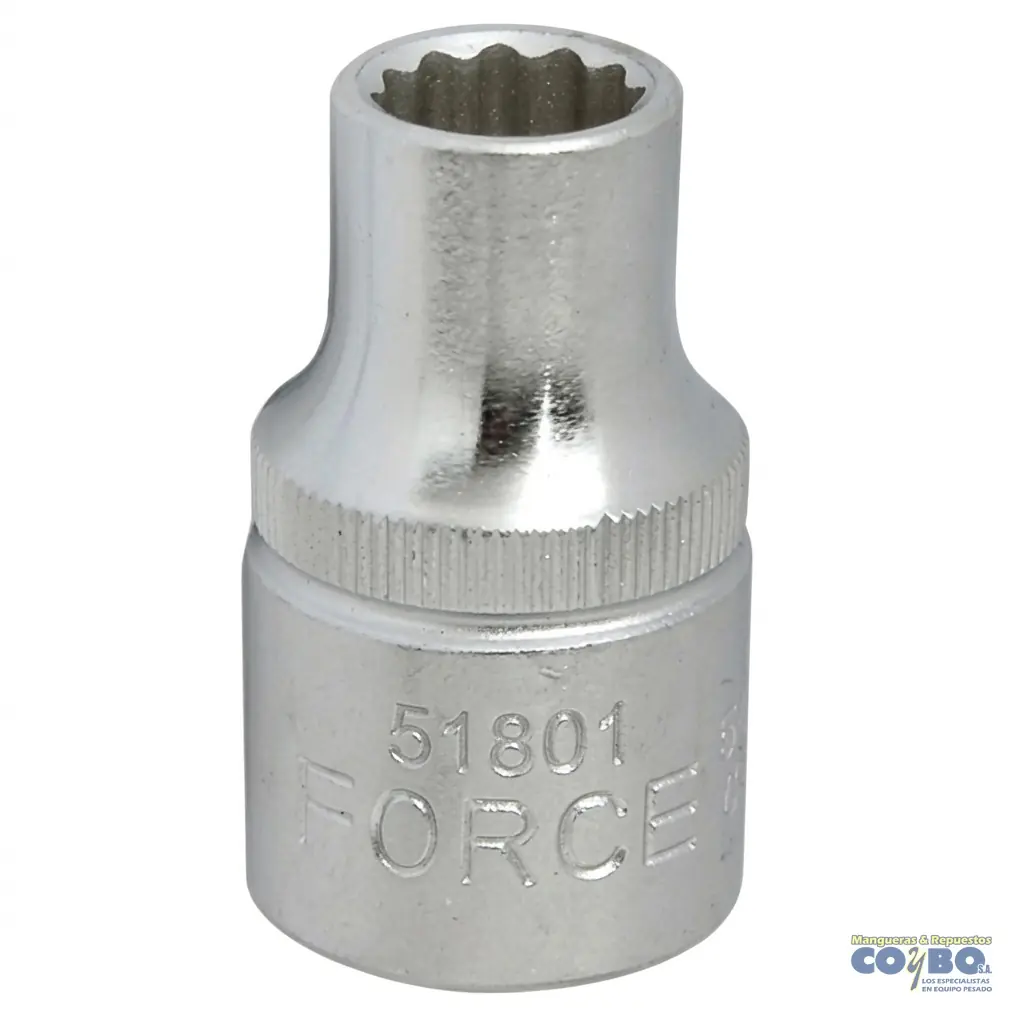 CUBO 8MM ESP 1/2 CORTO CROMADO 12 PTOS - Imagen 1