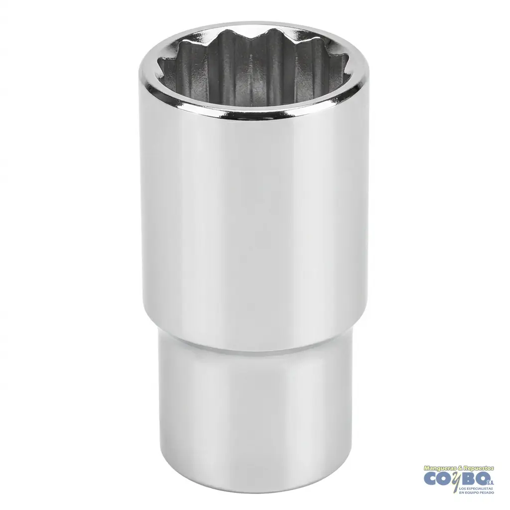 CUBO 14MM ESP1/2 CORTO CROMADO 12PTOS - Imagen 1