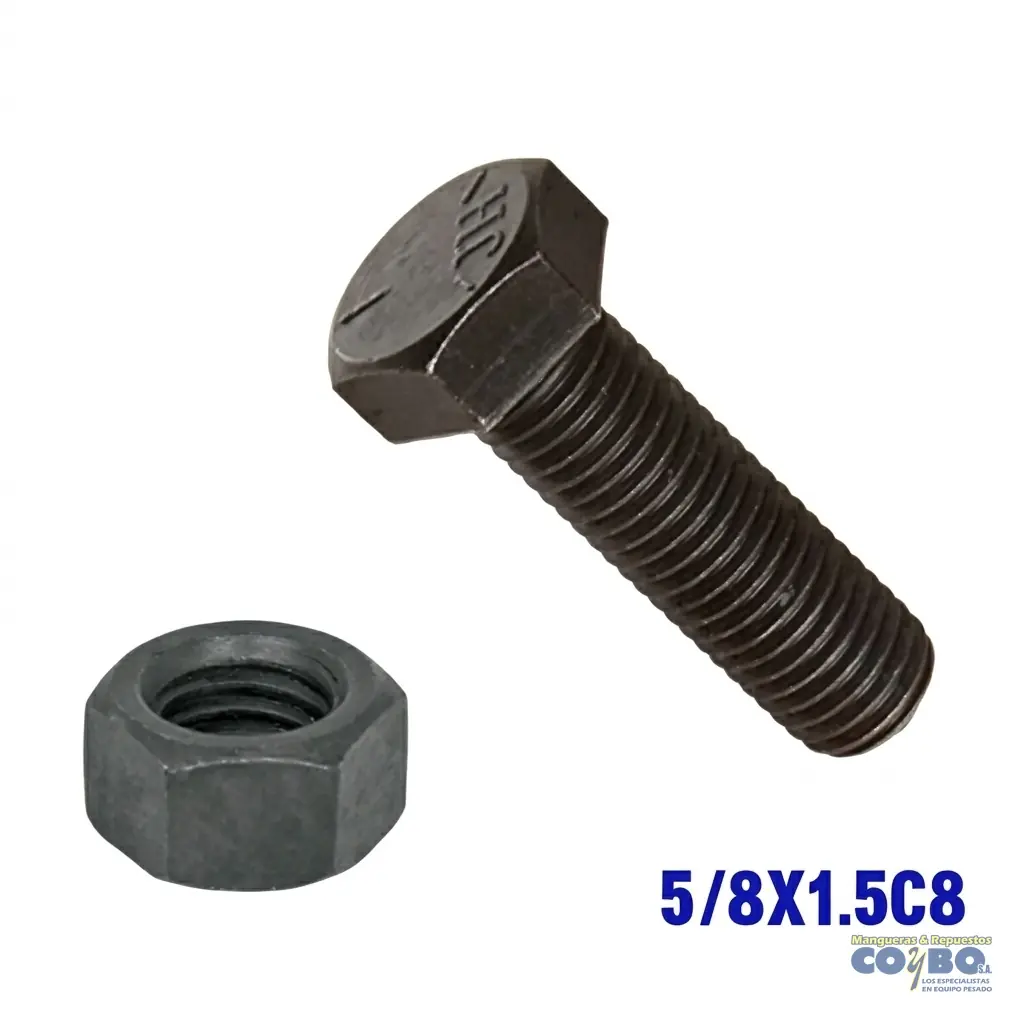 TORNILLO Y TUERCA GRADO 8 - Imagen 1