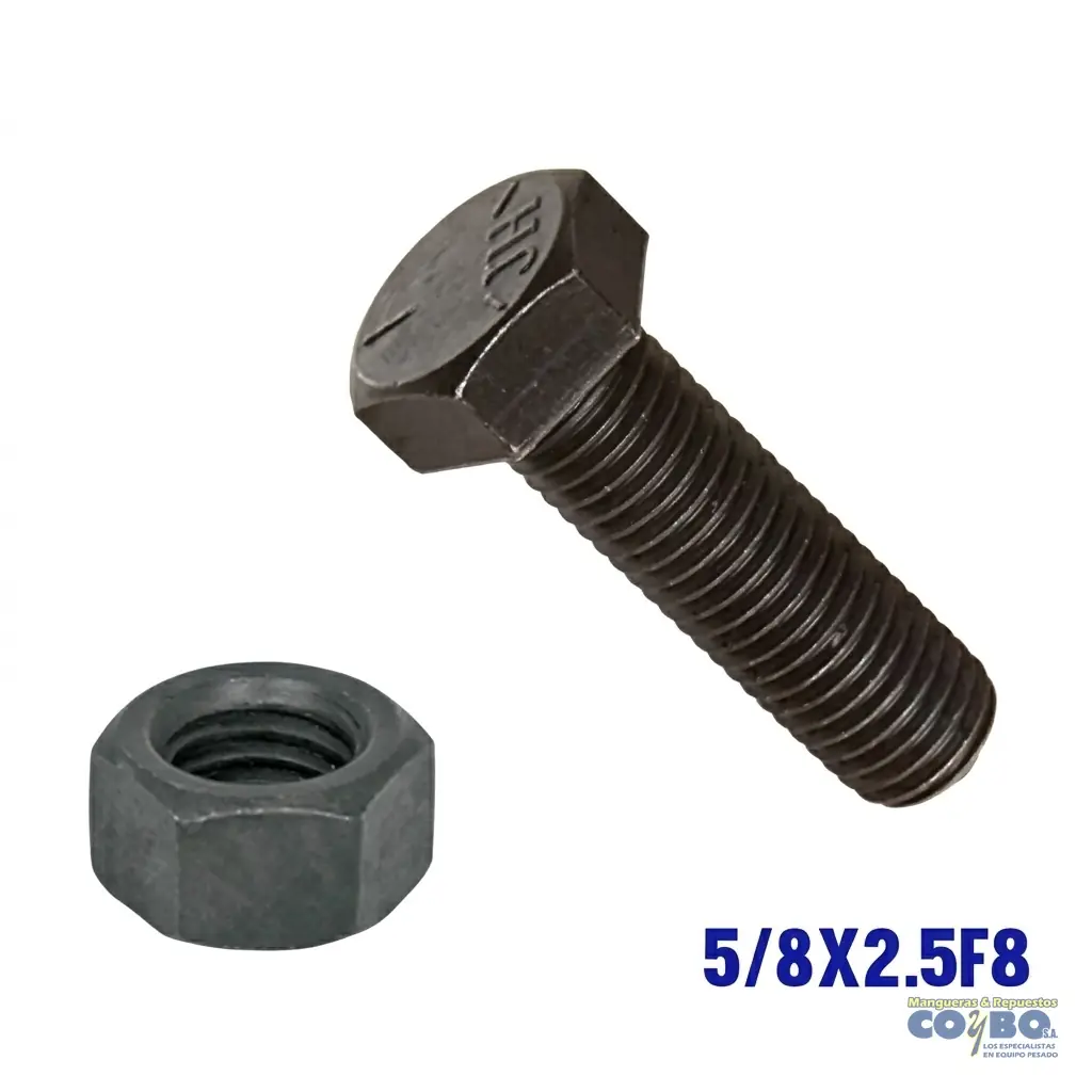 TORNILLO Y TUERCA GRADO 8 - Imagen 1
