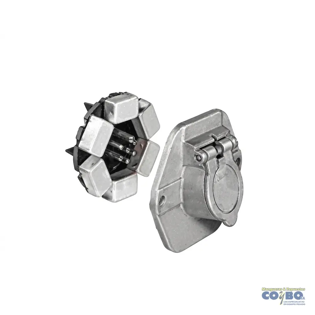 CONECTOR LUCES CARRETA HEMBRA C/FIUS