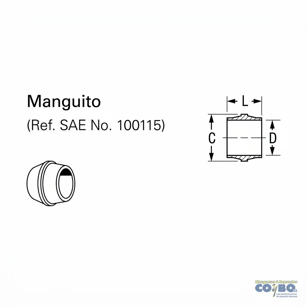 CONO PARA MANGUERA NYLON 5/8 X3 - Miniatura 2