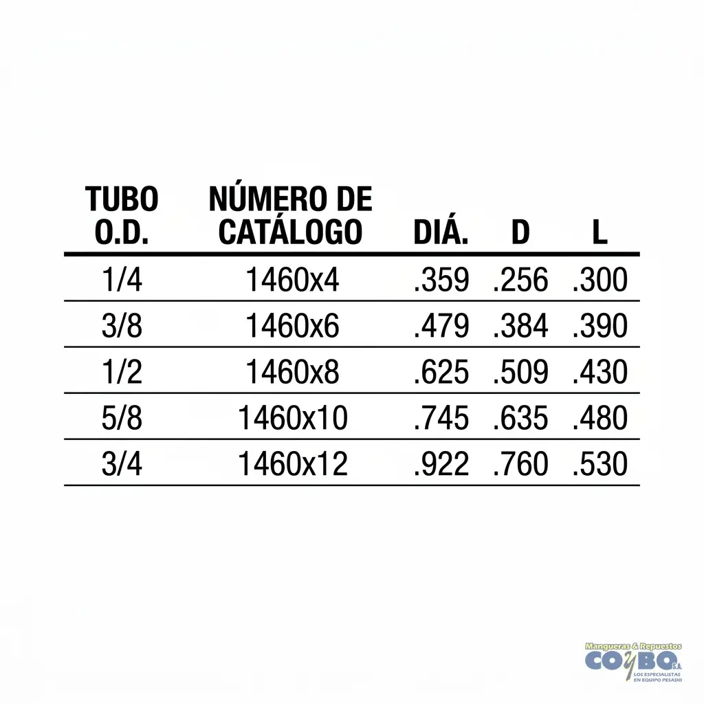 CONO PARA MANGUERA NYLON 1/8  X5 - Miniatura 3