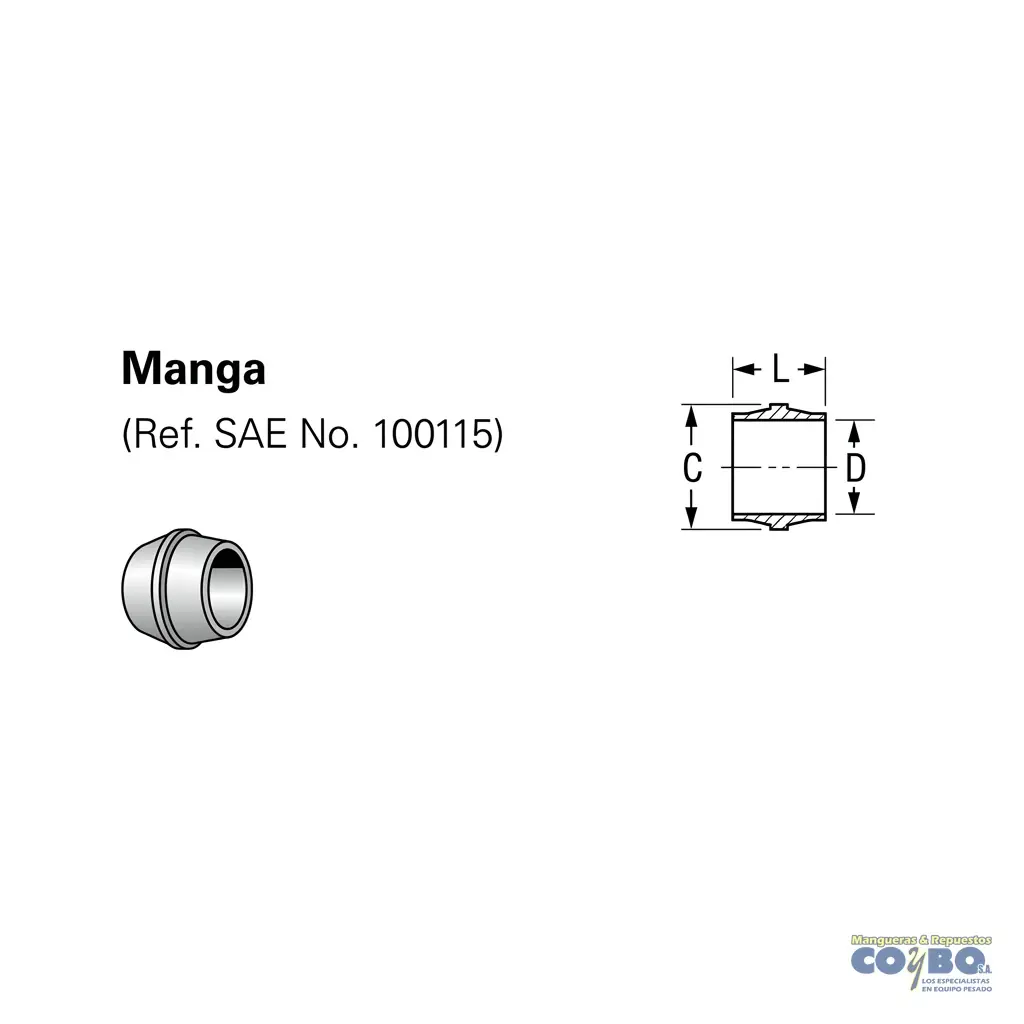 CONO PARA MANGUERA NYLON 5/16 X3 - Miniatura 2