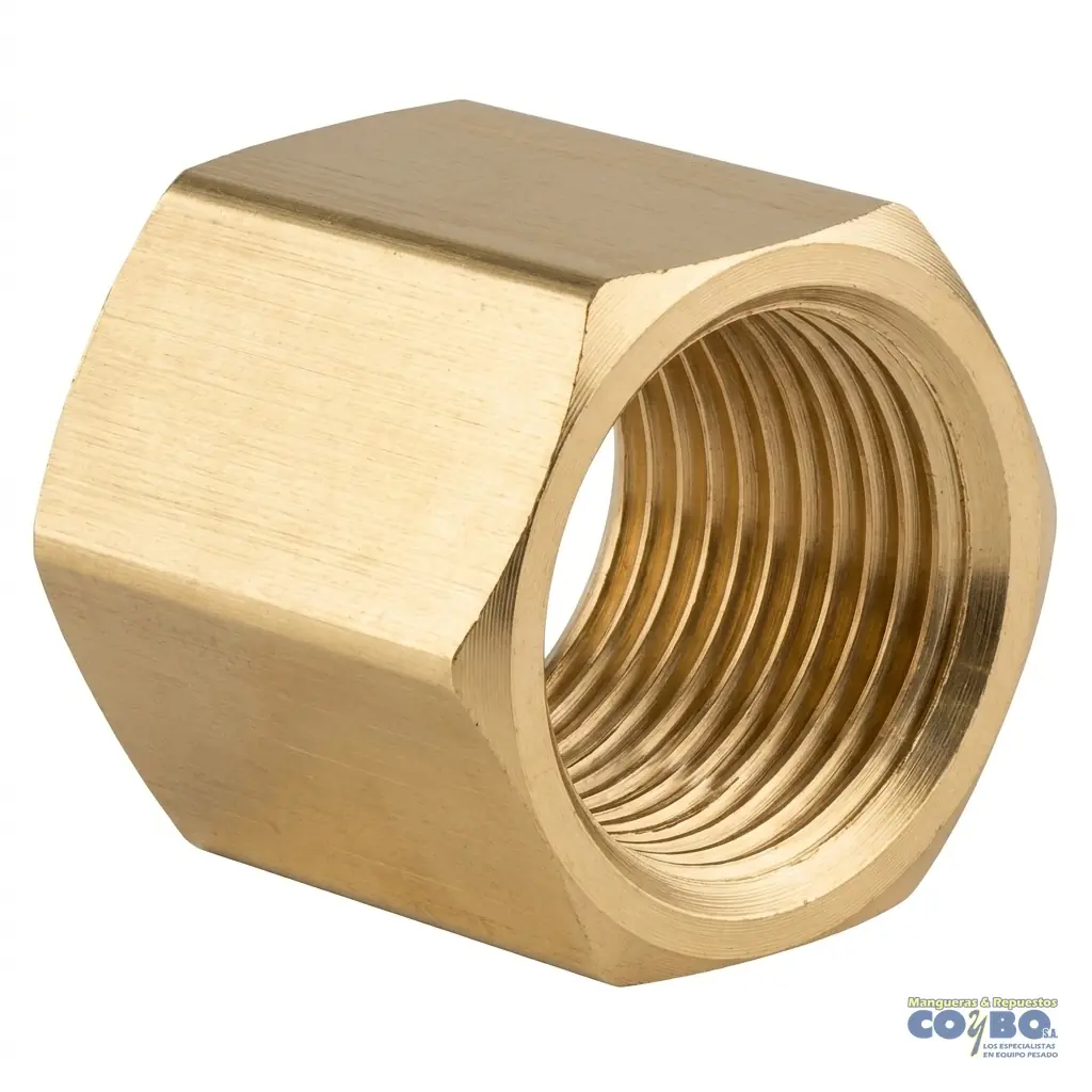 TUERCA CORTA PARA TUBO 1/4 - Imagen 1