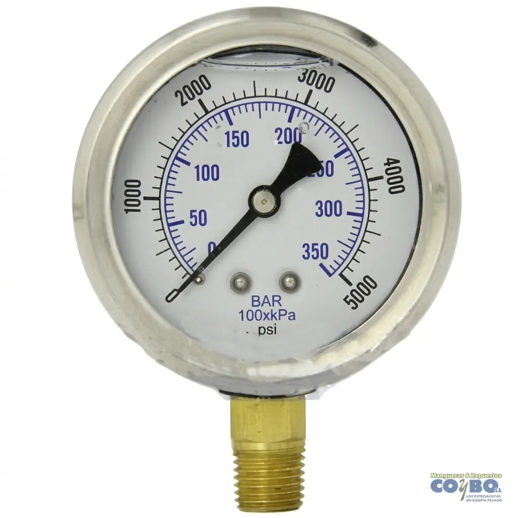 MANOMETRO C/GLICER 0-5000 21/2" 210008 - Imagen 1