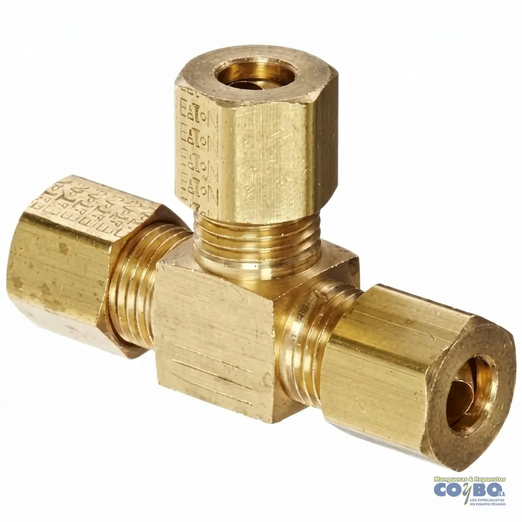 TE 1/4 TUERCA CORTA COMPRESION - Imagen 1