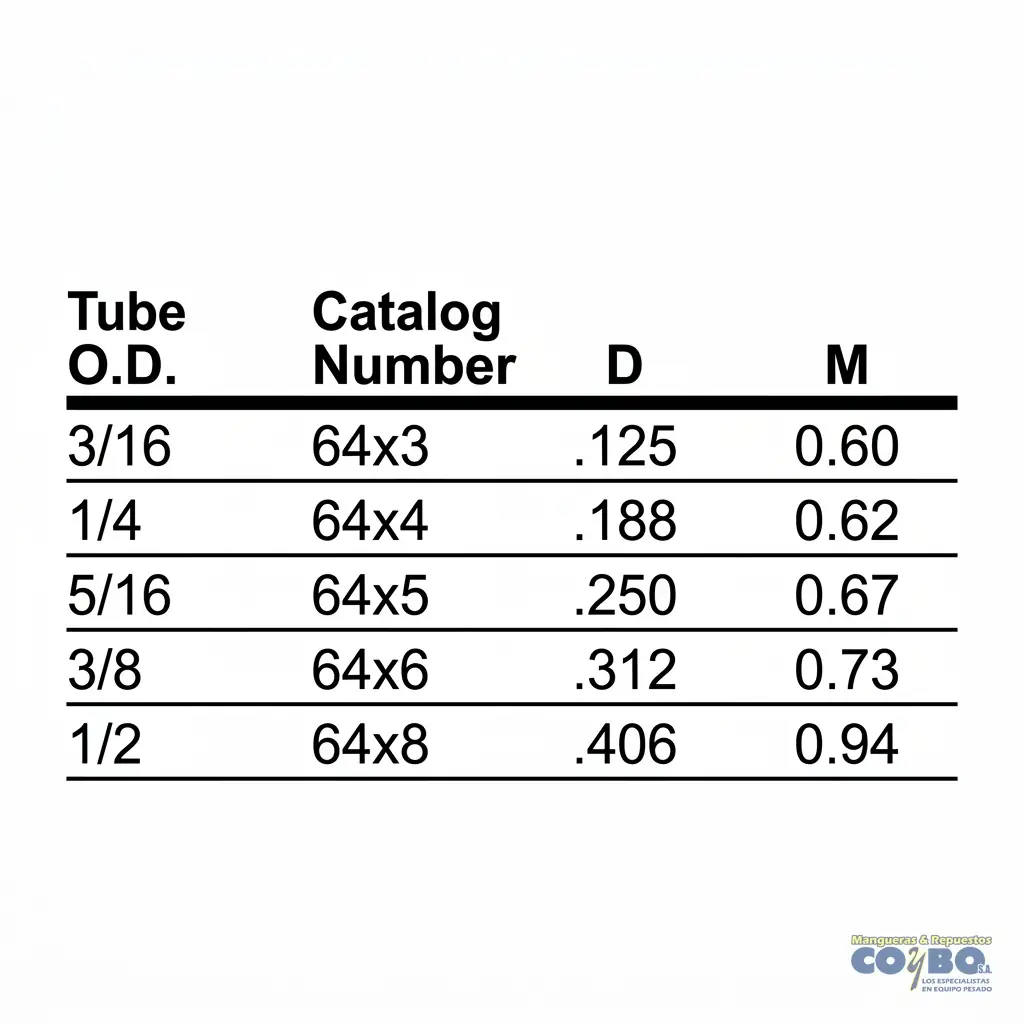 TE 5/16  TUERCA CORTA COMPRESION - Miniatura 3