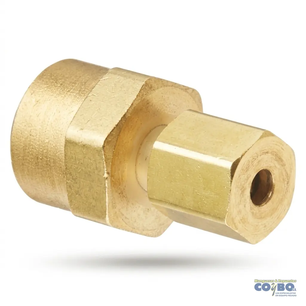 FITTING MANG 1/4 H NPT 1/8 - Imagen 1