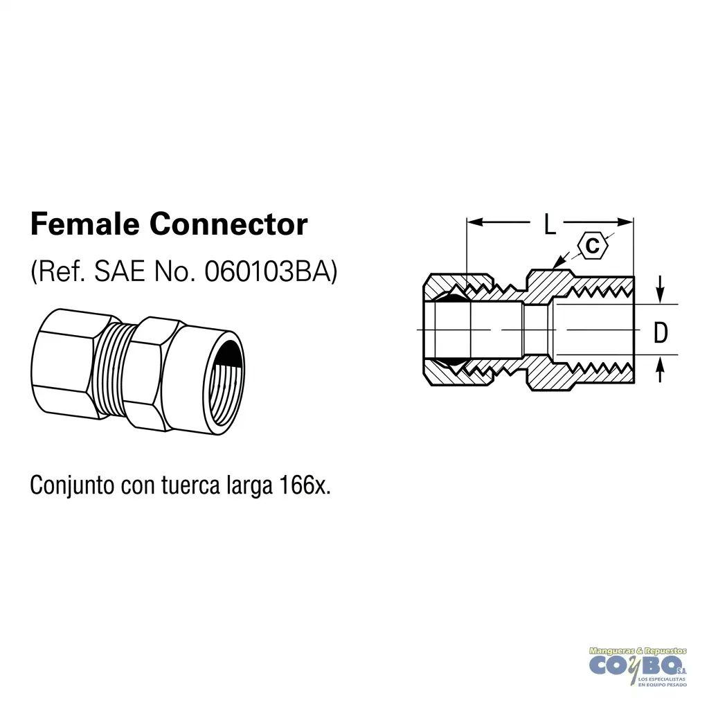 FITTING MANG 1/4 H NPT 1/8 - Miniatura 2