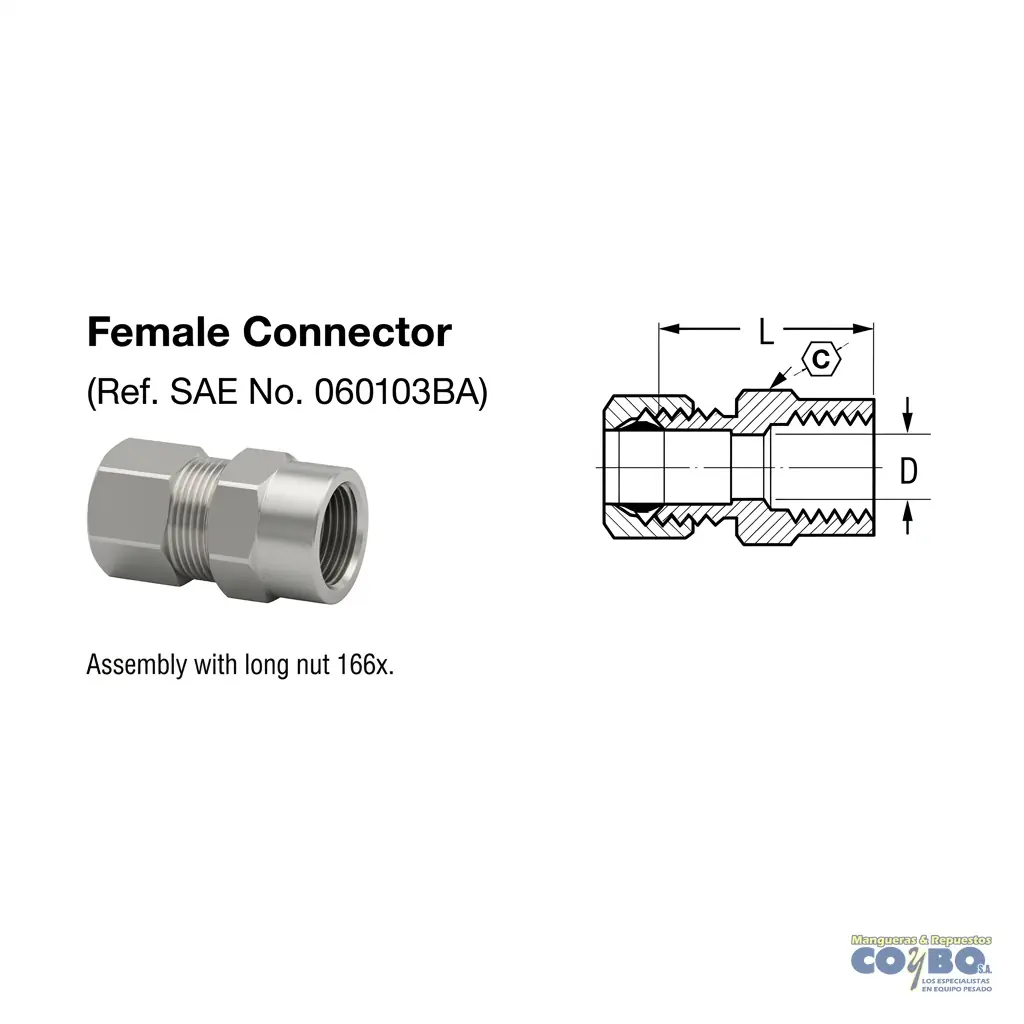 FITTING MANG 1/4 H NPT 1/4 - Miniatura 2