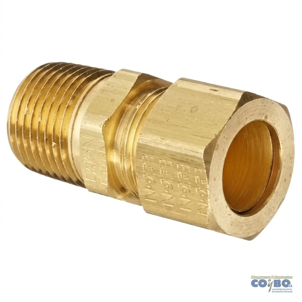 FITTING MANG 1/4 M NPT 1/8 - Imagen 1