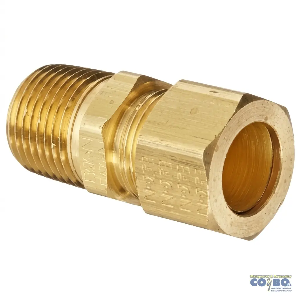 FITTING MANG 1/4 M NPT 1/4 - Imagen 1