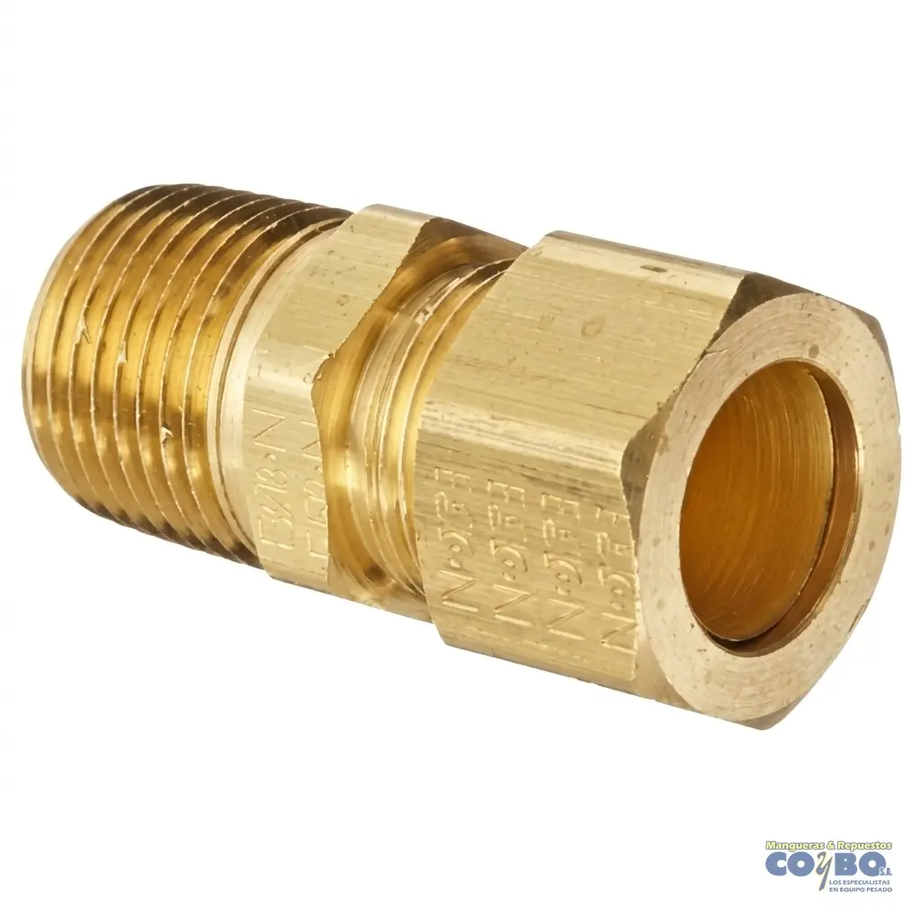 FITTING MANG 3/8 M NPT 1/8 - Imagen 1