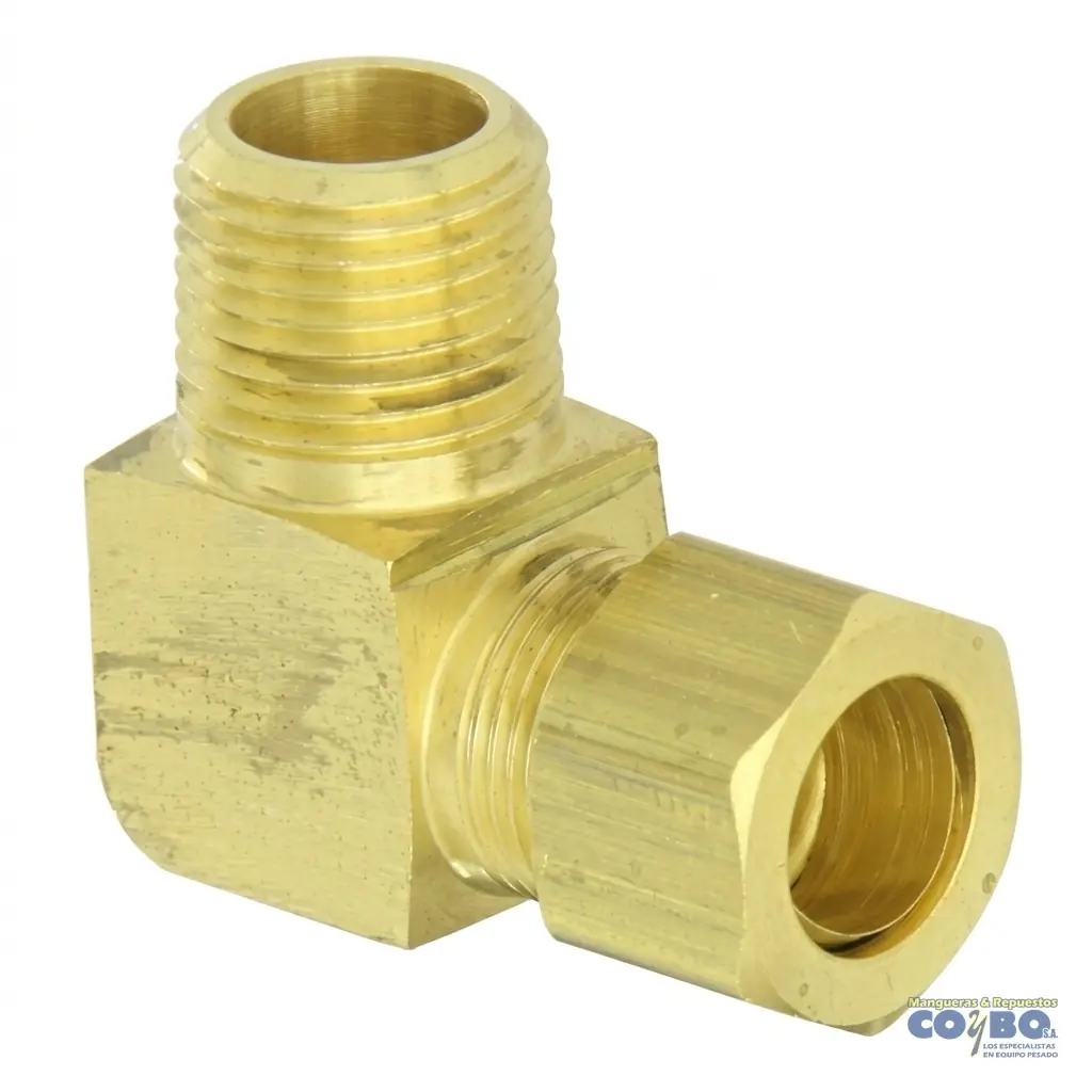 FITTING 90 MANG 1/4 M NPT 1/8 - Imagen 1