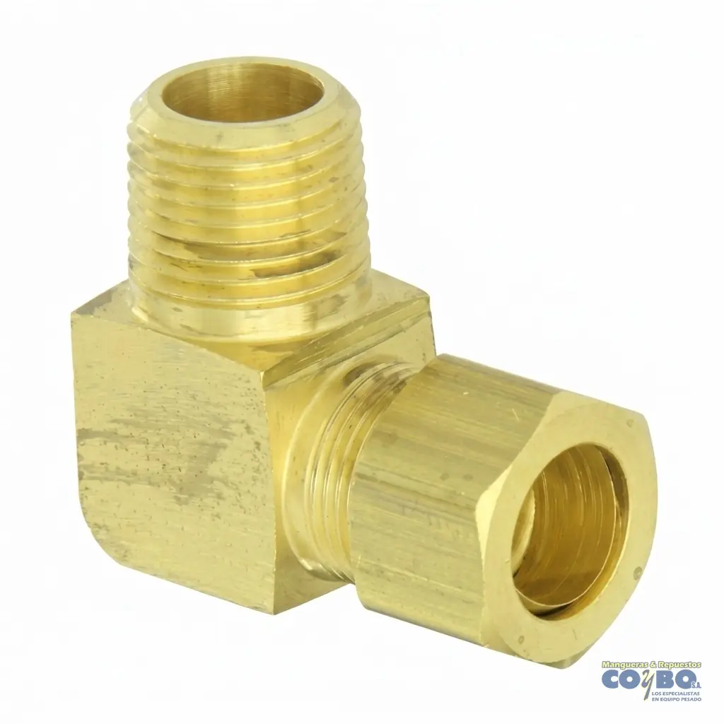 FITTING 90 MANG 1/4 M NPT 1/4 - Imagen 1