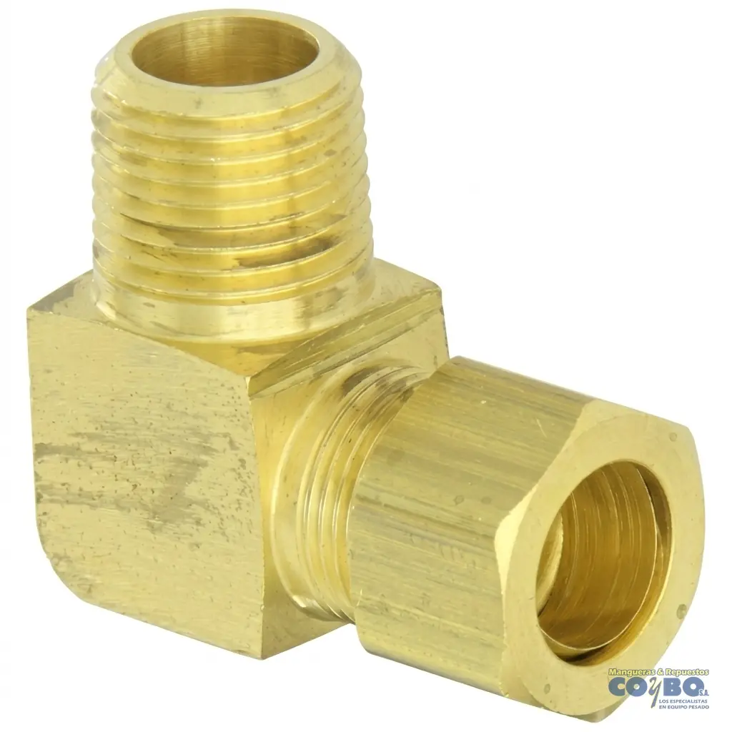 FITTING 90 MANG 3/8 M NPT 1/4 - Imagen 1