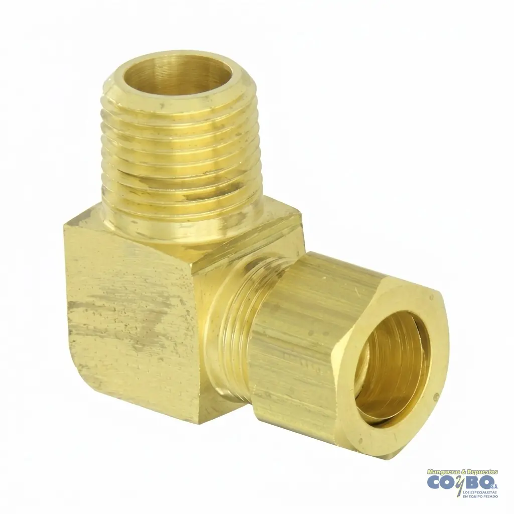 FITTING 90 MANG 1/2 M NPT 3/8 - Imagen 1