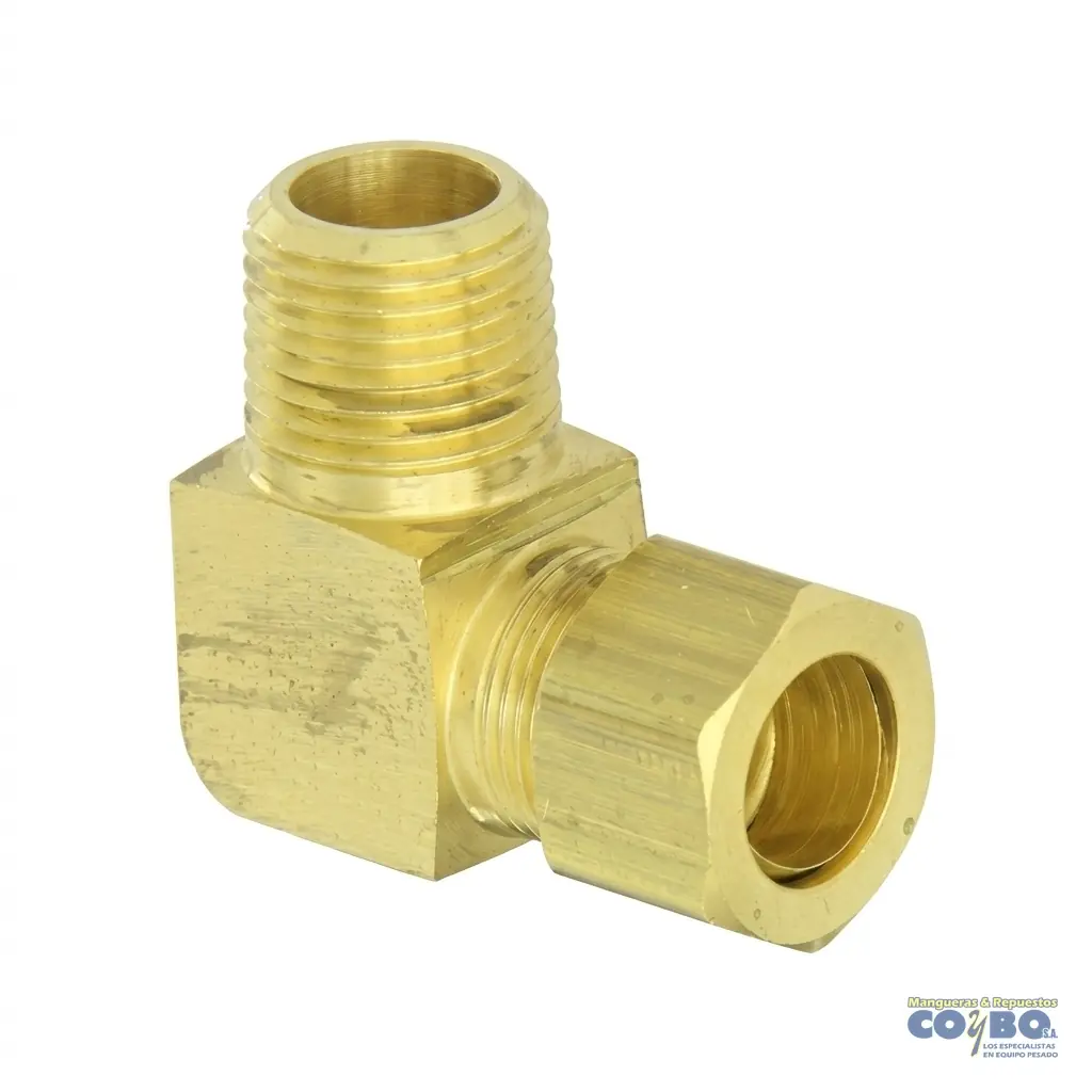FITTING 90 MANG 1/2 M NPT 1/4 - Imagen 1
