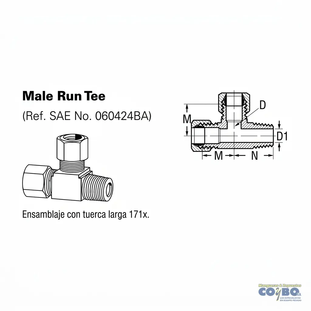 TE 3/8-1/4 TUERCA CORTA - Miniatura 2