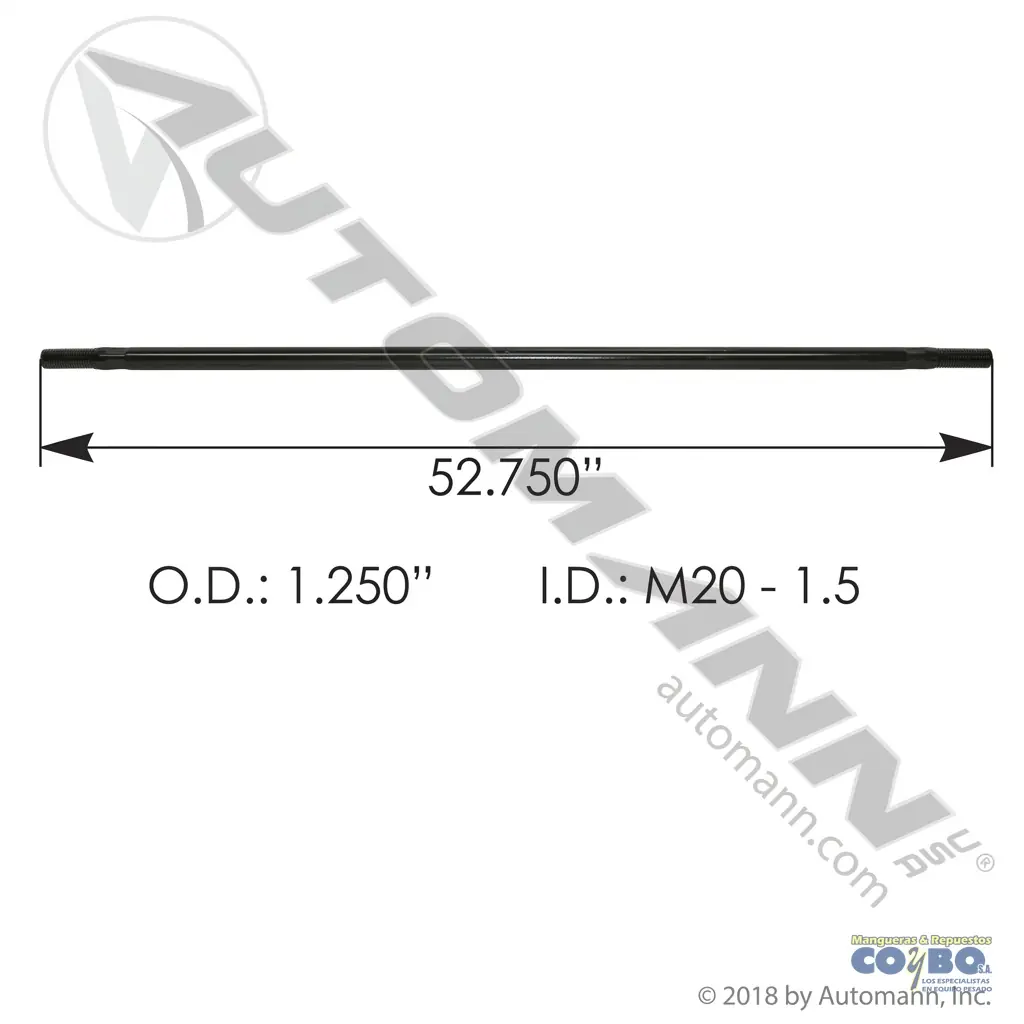 BARRA DIRECCION LARGA ISUZU NQR71L-22 20 - Imagen 1
