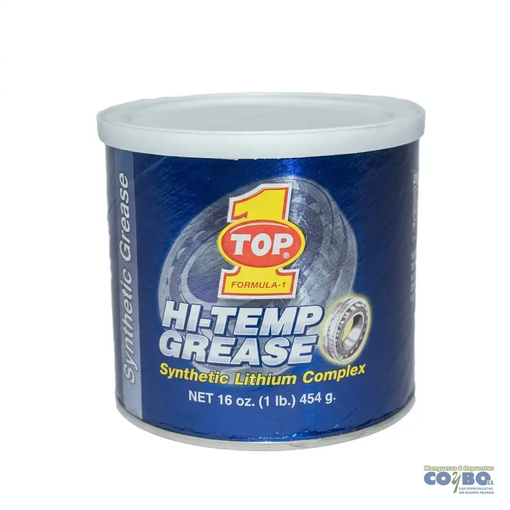 GRASA ALTA TEMP 1 LB AZUL TOP ONE - Imagen 1