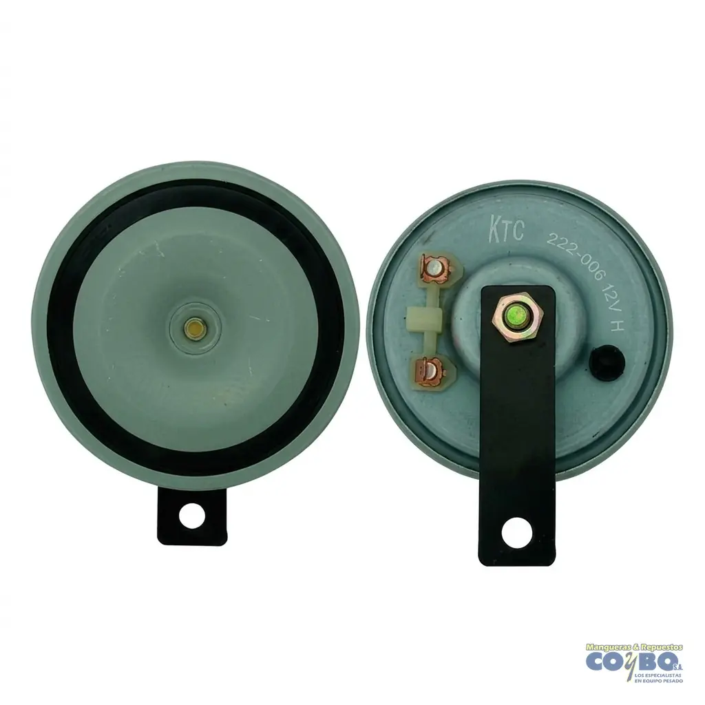 PITO 24V 95MM TIPO DISCO CROMADO (JGOX2) - Imagen 1