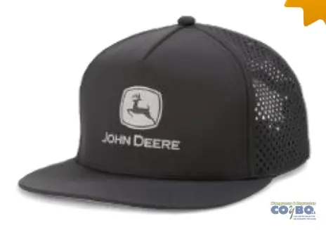 GORRA JOHN DEERE NEGRA LOGO GRIS - Imagen 1