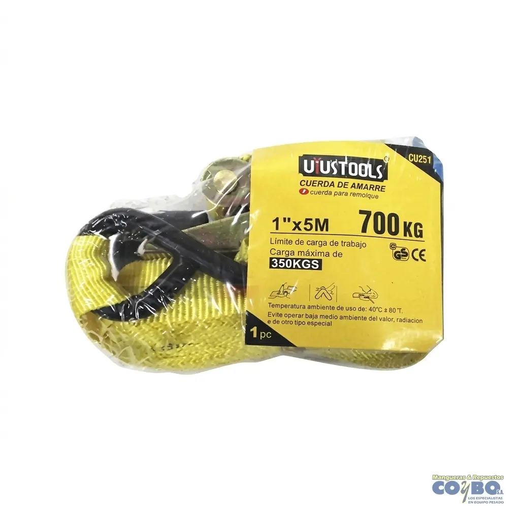 FAJA C/RATCHET 1 PULGADA UNIDAD