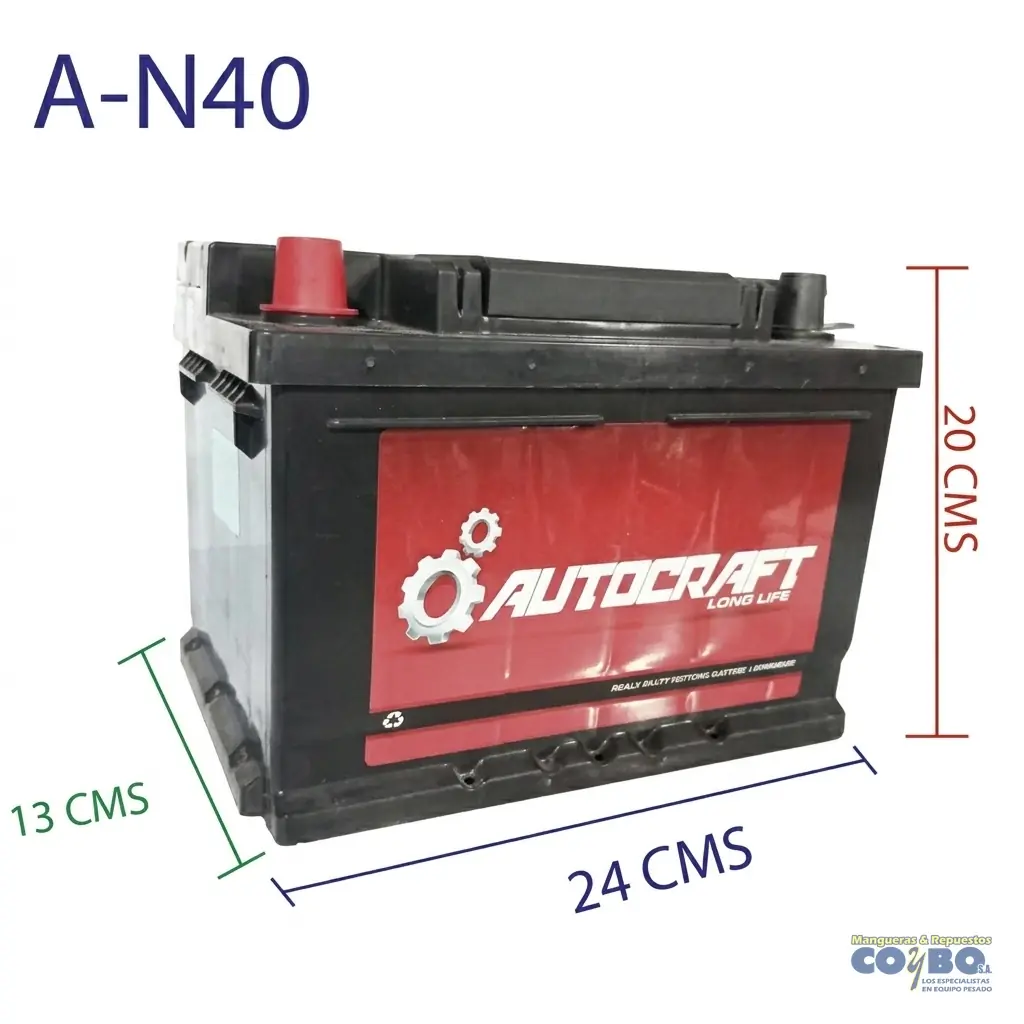 BATERIA N40 AUTOCR REF C/CALC NS60SA-MF - Imagen 1