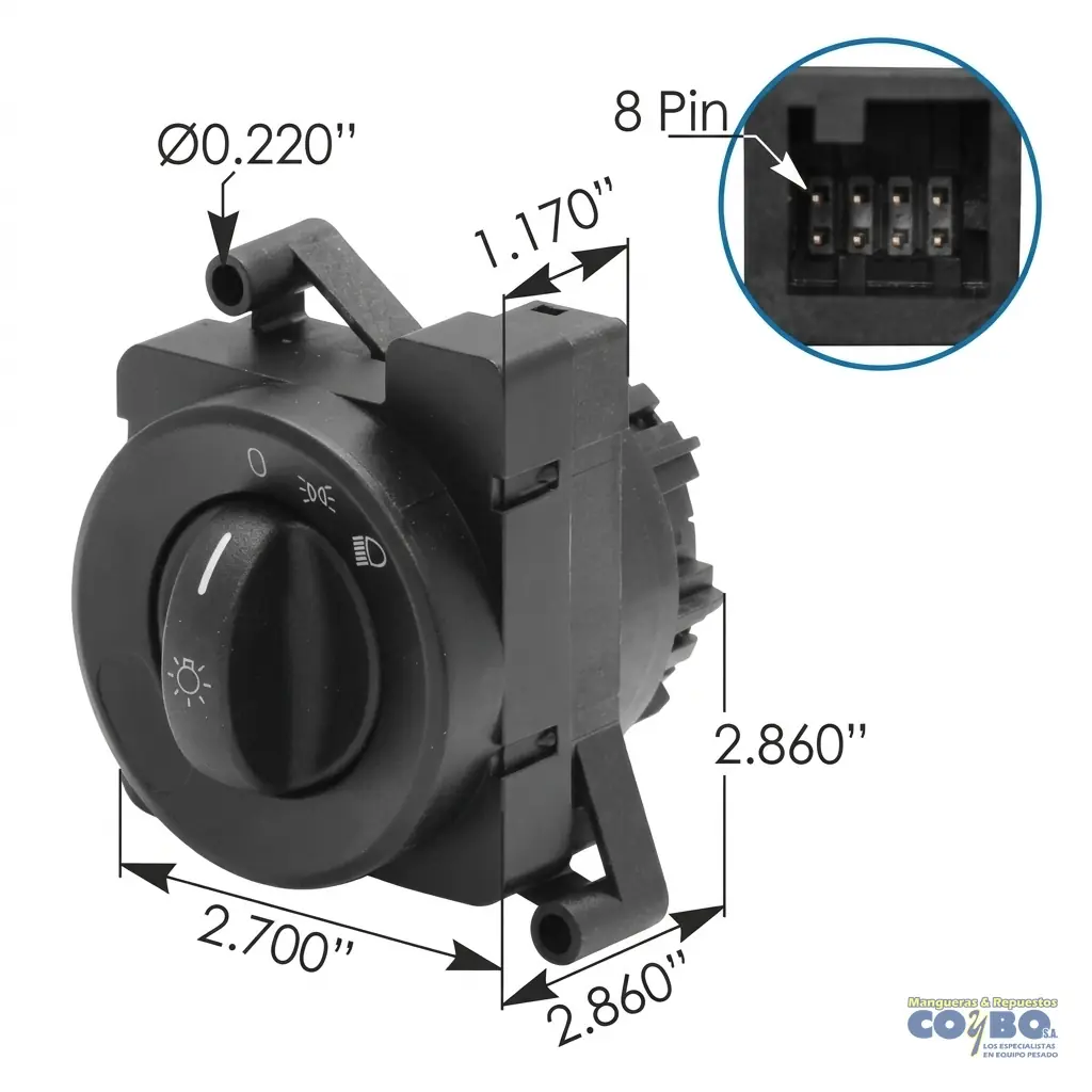 SWITCH LUCES PRINCIPALES CASCADIA - Imagen 1