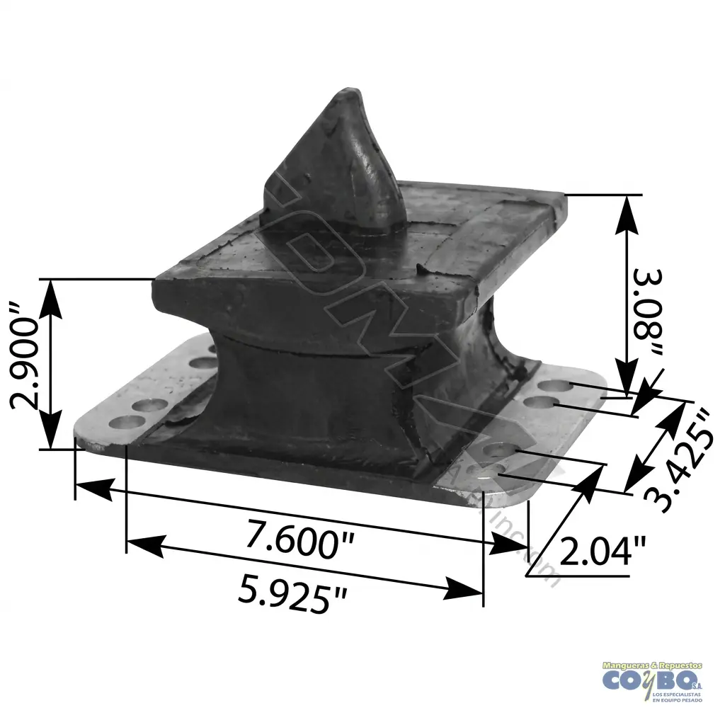 SOPORTE RESORTE DEL M2 PARTE ATRAS ALETA - Imagen 1