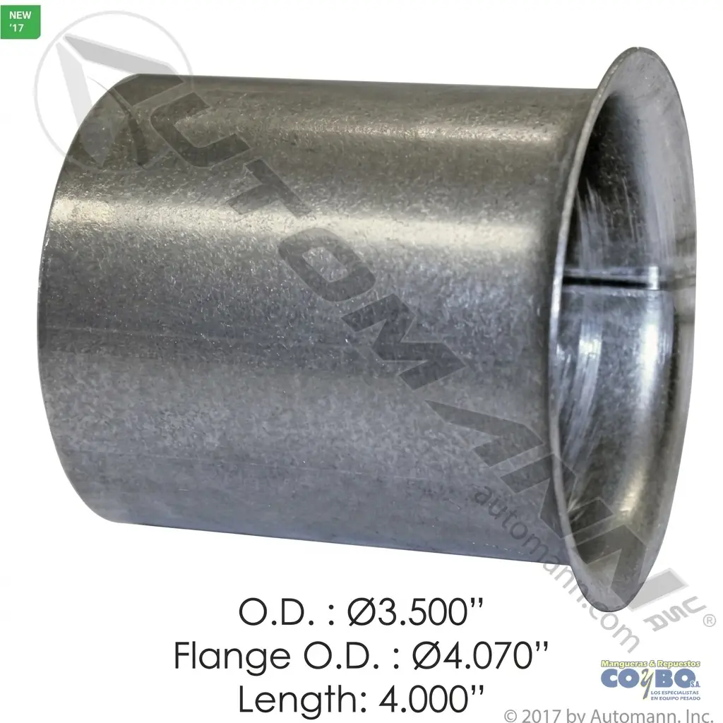 FLANGER MUFLA 3-1/2 P/TURBO 41/2 LARGO - Miniatura 2