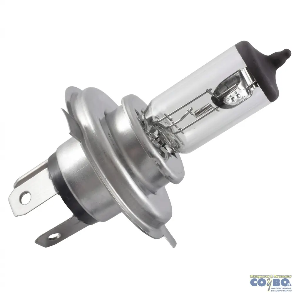 BOMBILLO 12V H4 130/90W CON GUIAS HALOGE - Imagen 1