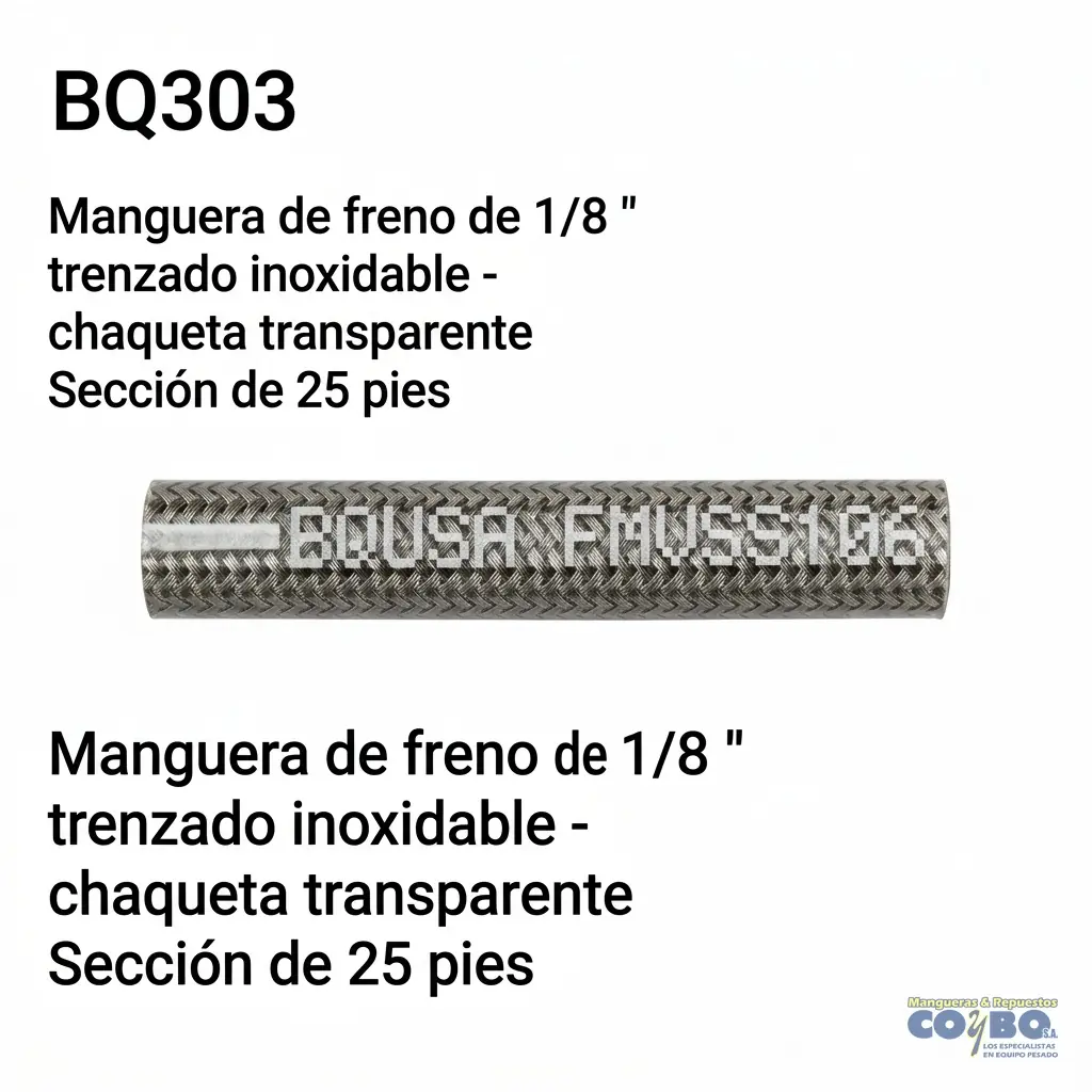 MANGUERA FRENOS METAL VARIOS - Imagen 1