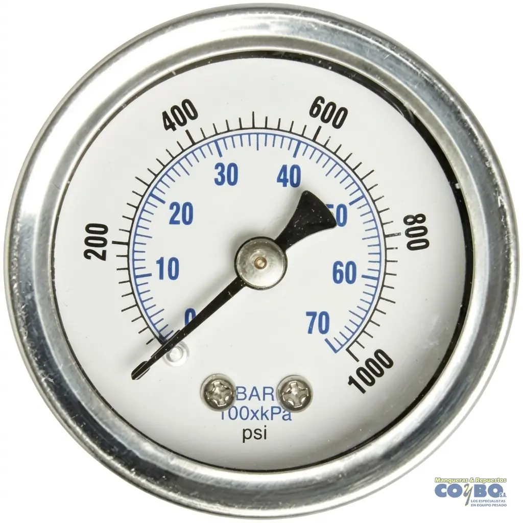 MANOMETRO C/GLICERINA 0-1000 PSI 213986 - Imagen 1