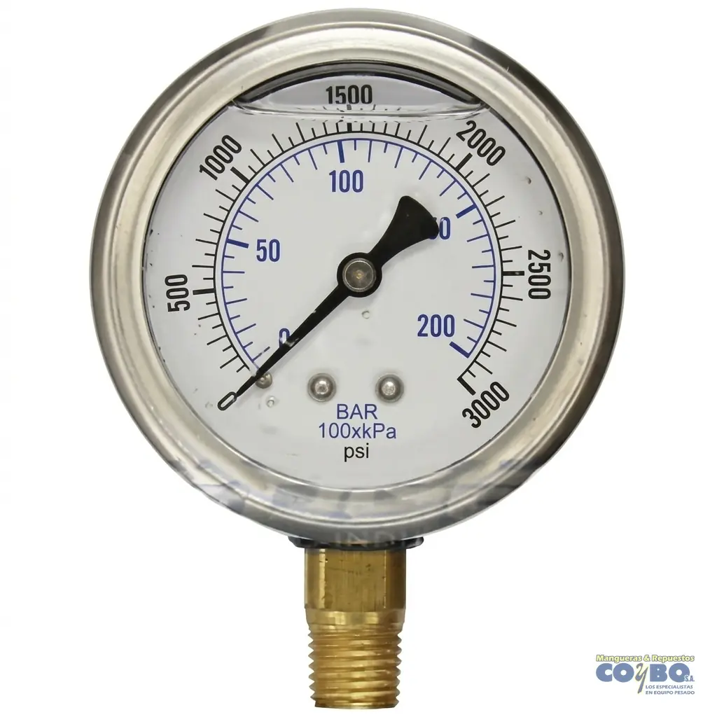 MANOMETRO C/GLICER 0-3000 21/2" 209996 - Imagen 1