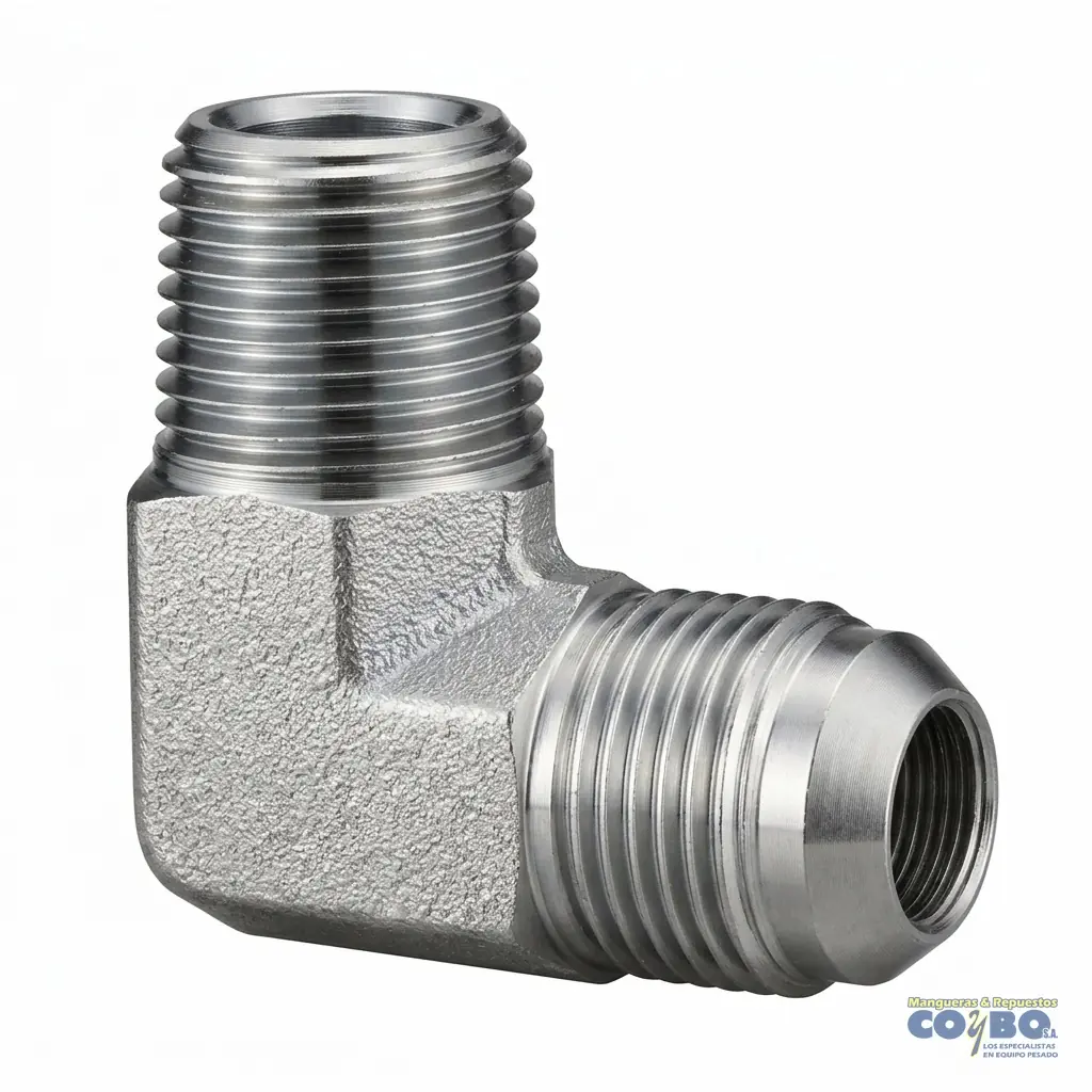 N.T. CODO 90 JIC A NPT - Imagen 1