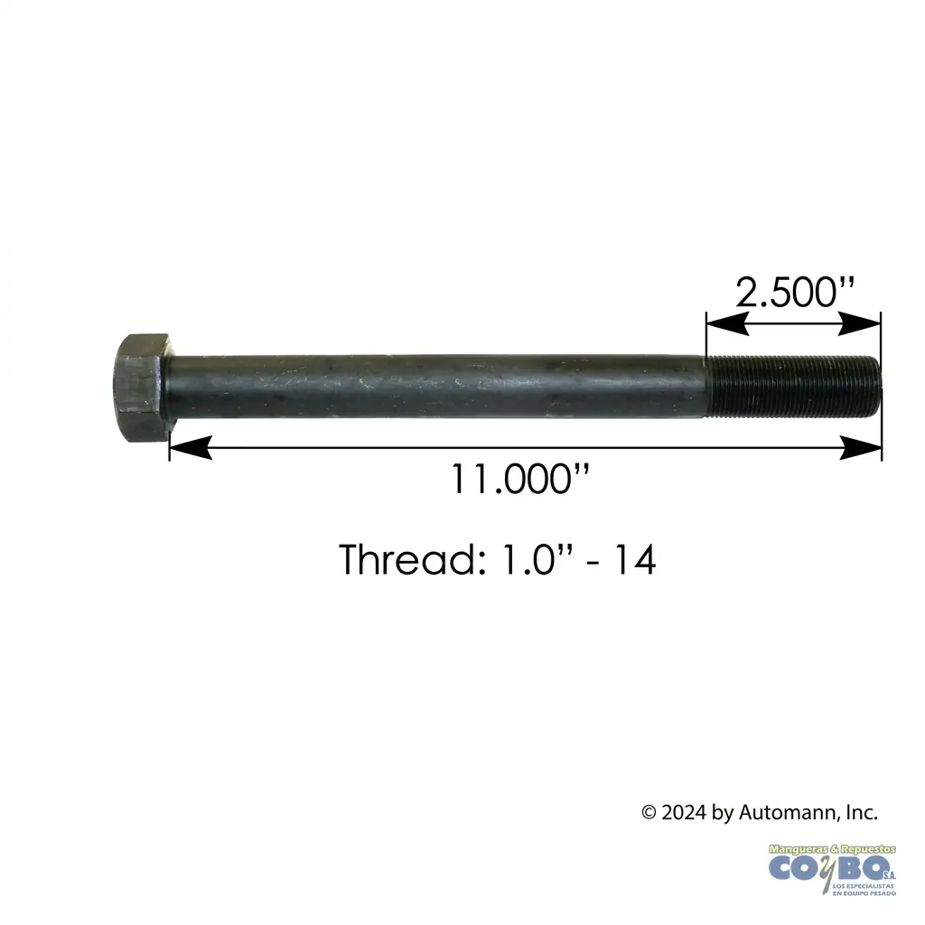 TORNILLO 1X11 ROSCA FINA HENDRICK (10) - Imagen 1