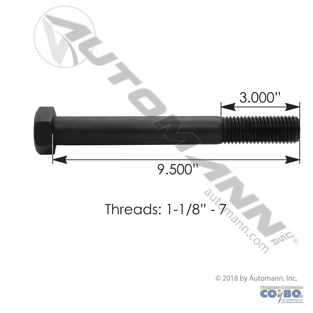 TORNILLO 11/8*9.25 NEWAY - Imagen 1