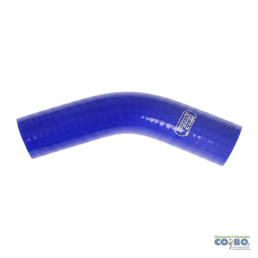 MANGUERA SILICON CODO 45 1 1/2 - Imagen 1